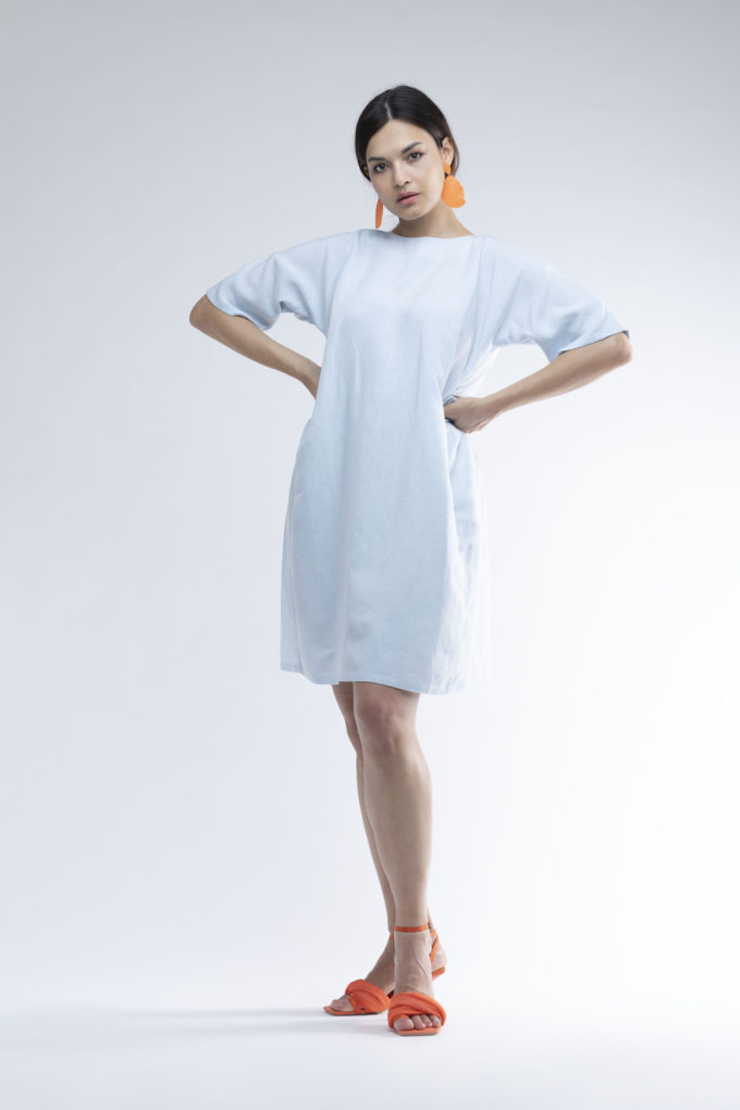 Cecile dress (ski blue)