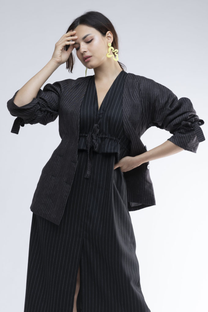 Orlandi jacket (black linen)